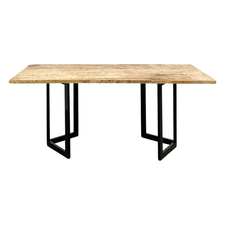 Table à manger en travertin, Italie, circa 1970