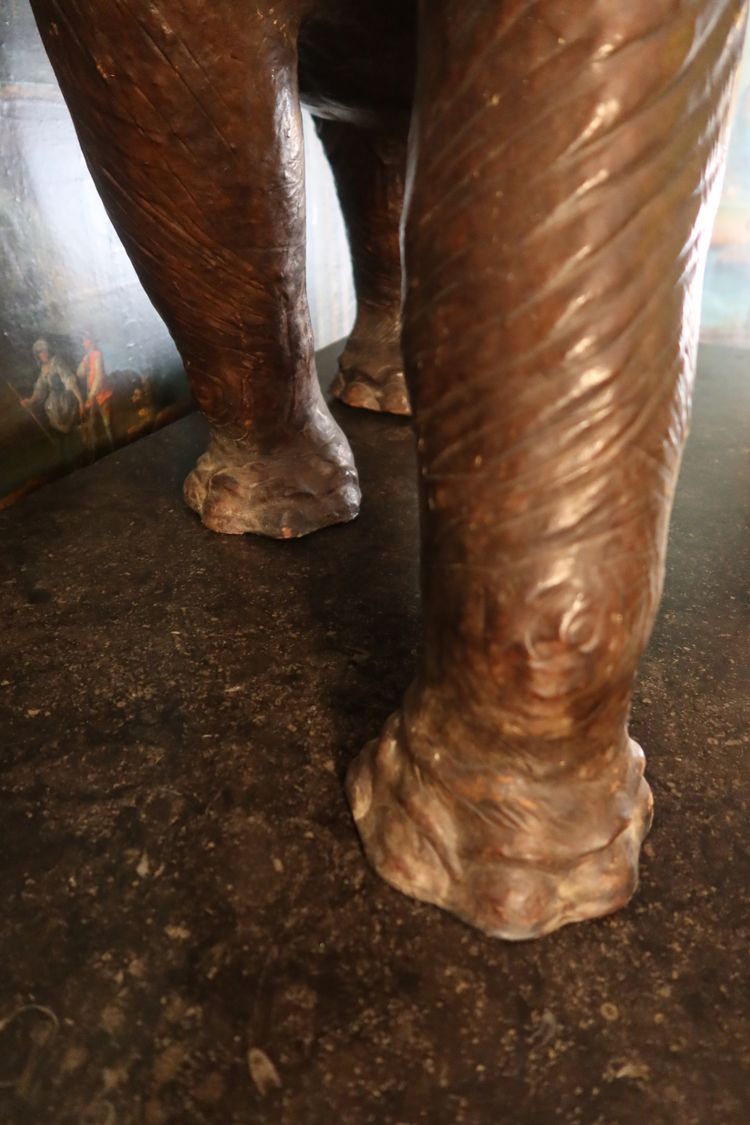 Vintage leather elephant