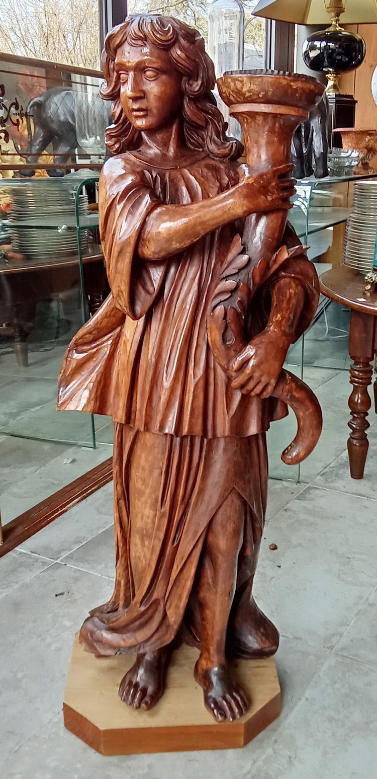 Coppia di porte Torchiere con cornucopia/XIX secolo 