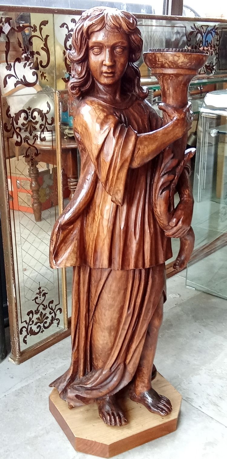 Coppia di porte Torchiere con cornucopia/XIX secolo 