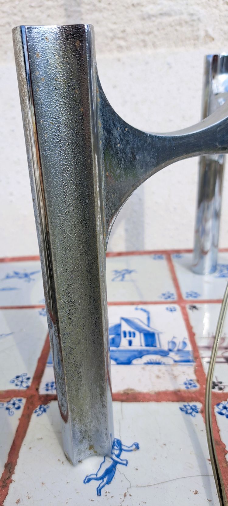 lampada da terra vintage anni '60 con treppiede 