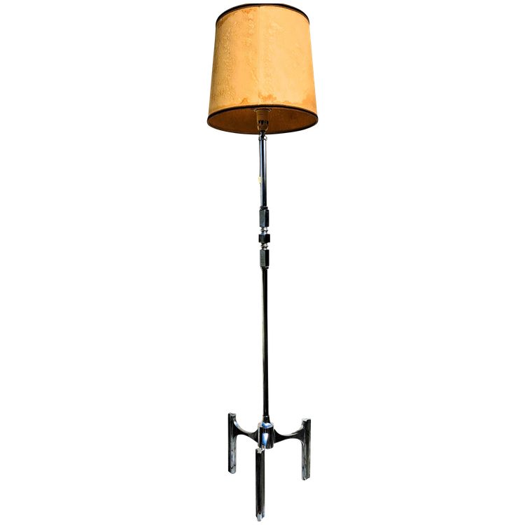 lampada da terra vintage anni '60 con treppiede 