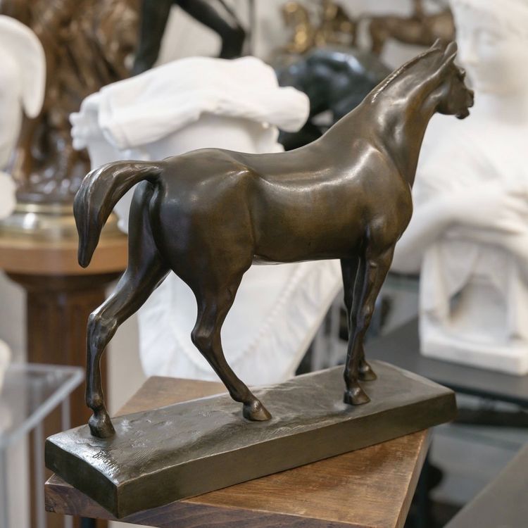 Sculpture - Le Cheval Libre , Alfredo Biagini (1886 – 1952) - Bronze
