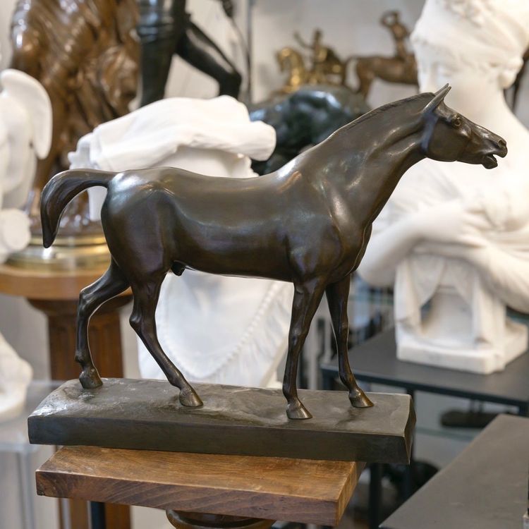 Sculpture - Le Cheval Libre , Alfredo Biagini (1886 – 1952) - Bronze