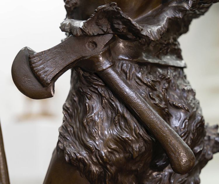 Scultura - Il cacciatore gallico, Marcel Debut (1865-1933) - Bronzo