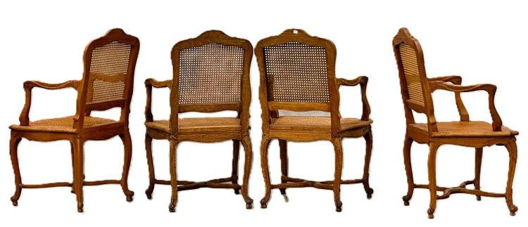 Set of 4 Regency style armchairs