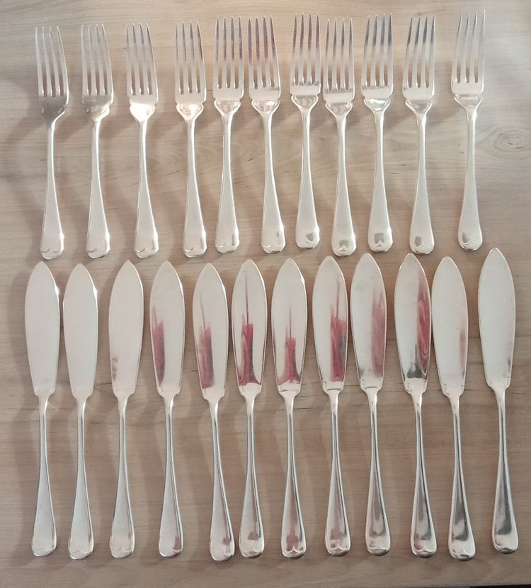 Ercuis Goldsmith Besteckset Kambodscha Modell 39 Teile