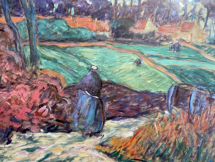 Animated garden in Brittany, Pont-Aven school