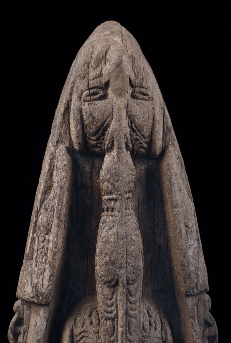 Proue de pirogue, art océanien, art tribal, Sculpture du Sépik, Papouasie Nouvelle Guinée, Océanie