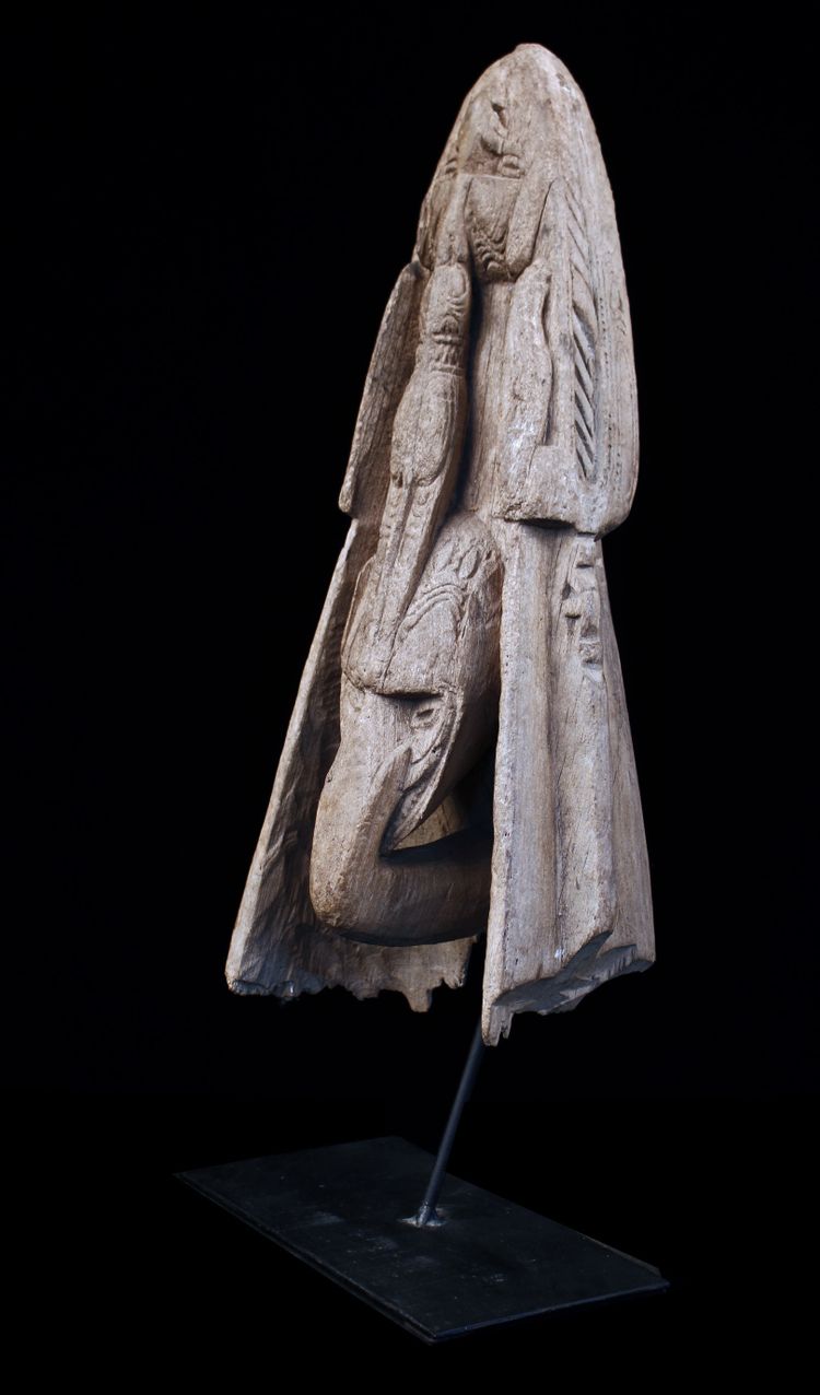 Proue de pirogue, art océanien, art tribal, Sculpture du Sépik, Papouasie Nouvelle Guinée, Océanie