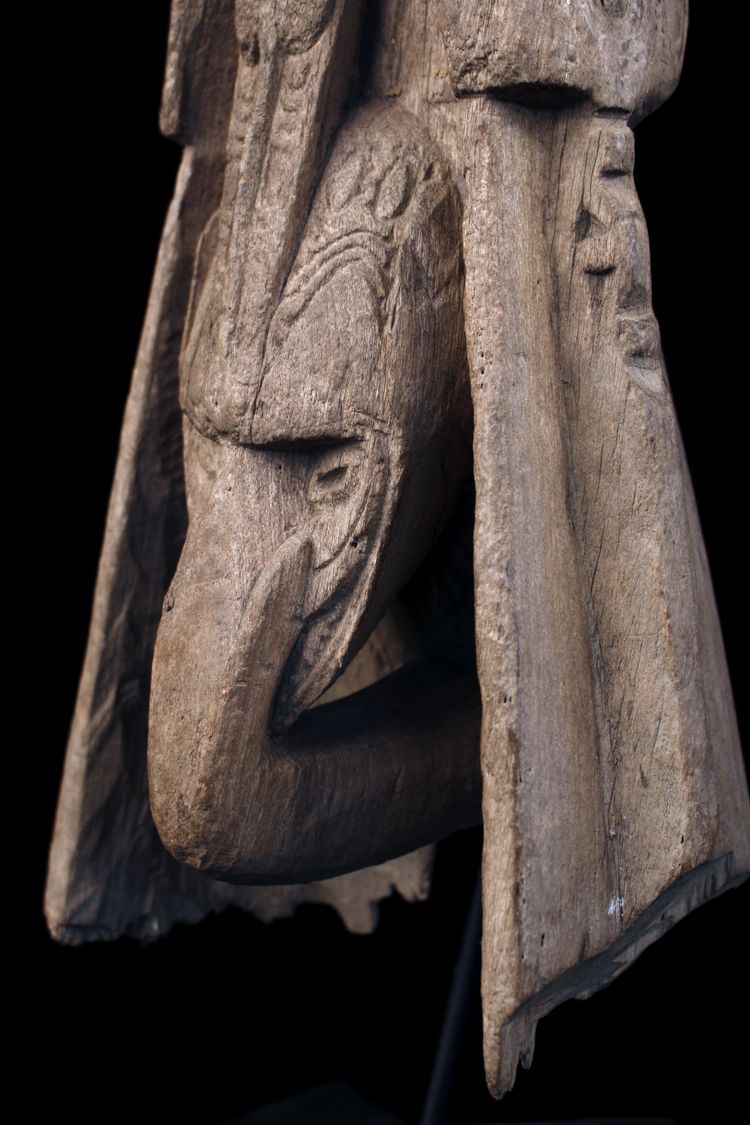 Proue de pirogue, art océanien, art tribal, Sculpture du Sépik, Papouasie Nouvelle Guinée, Océanie