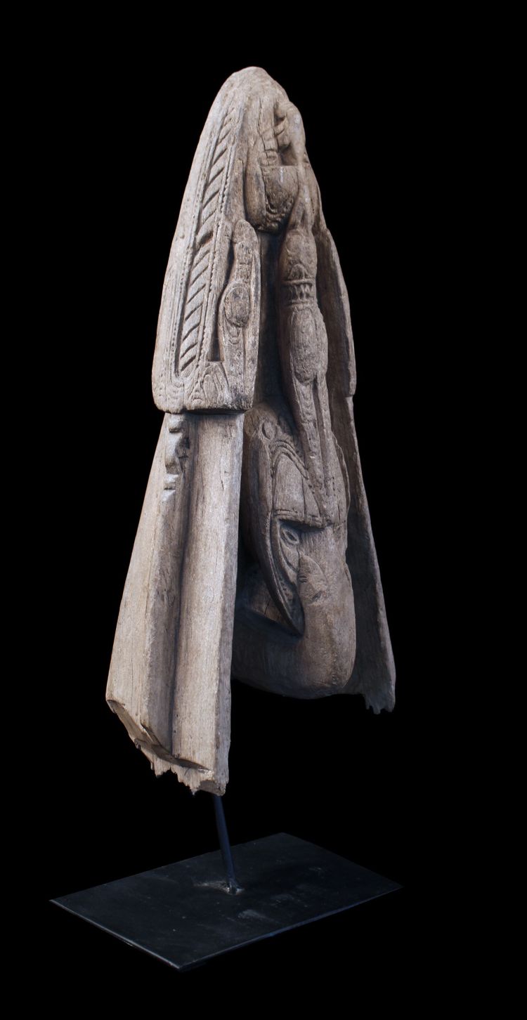 Proue de pirogue, art océanien, art tribal, Sculpture du Sépik, Papouasie Nouvelle Guinée, Océanie