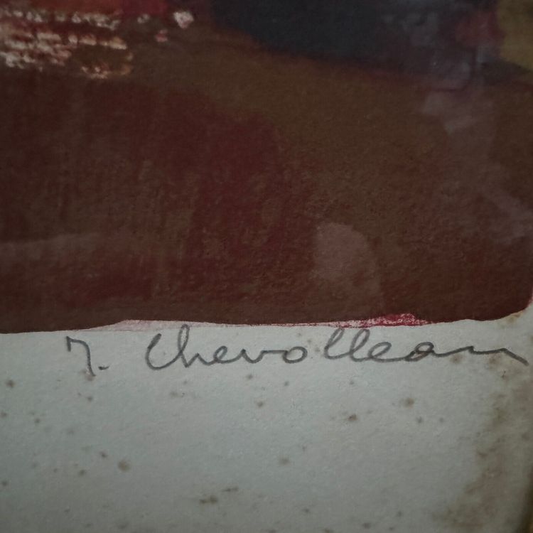 Lithographie contresignée épreuve d'artiste par Jean Chevolleau XXe