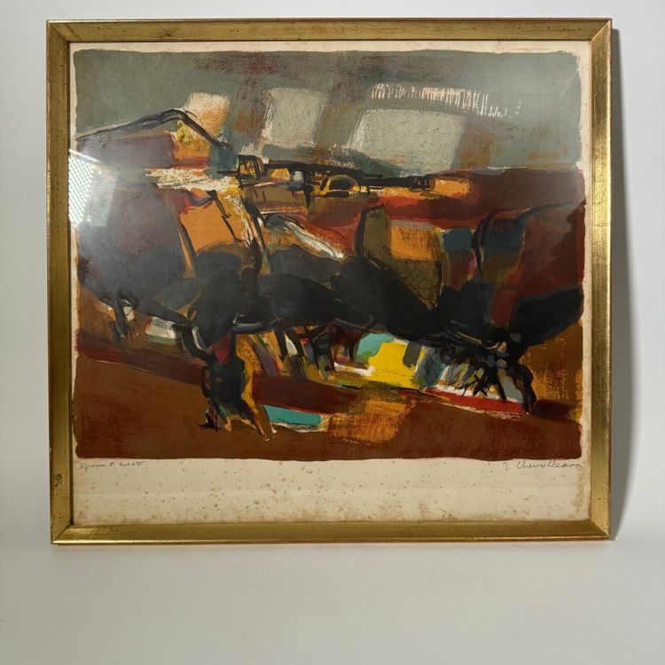 Lithographie contresignée épreuve d'artiste par Jean Chevolleau XXe