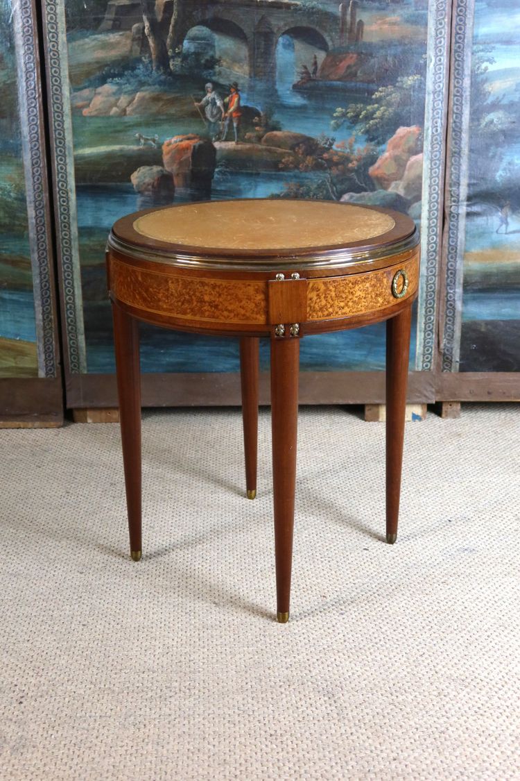 Table à jeux en loupe des années 1940