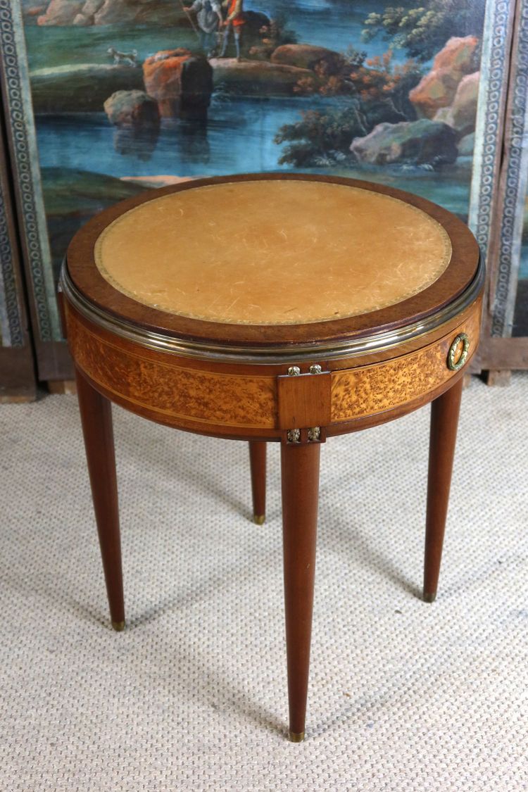 Table à jeux en loupe des années 1940