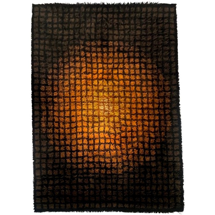 Wool rug "Finlandia" model by Verner Panton for Unika Vaev, Denmark 60's