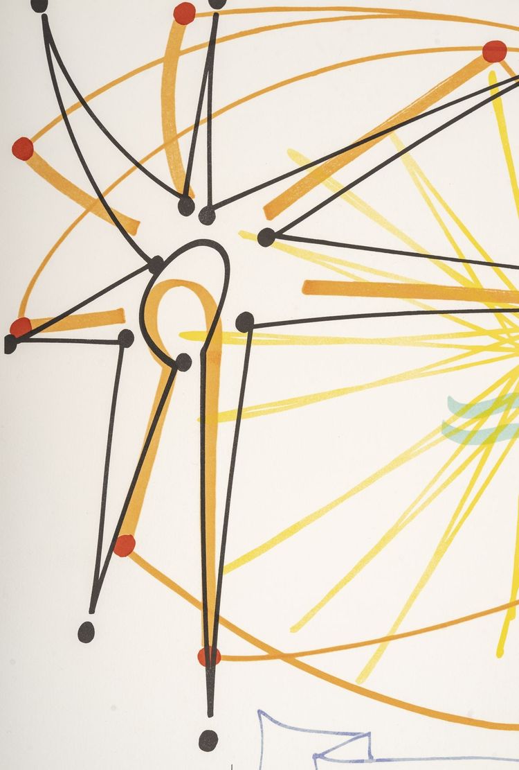 Lithograph by Raymond MORETTI and Jean COCTEAU