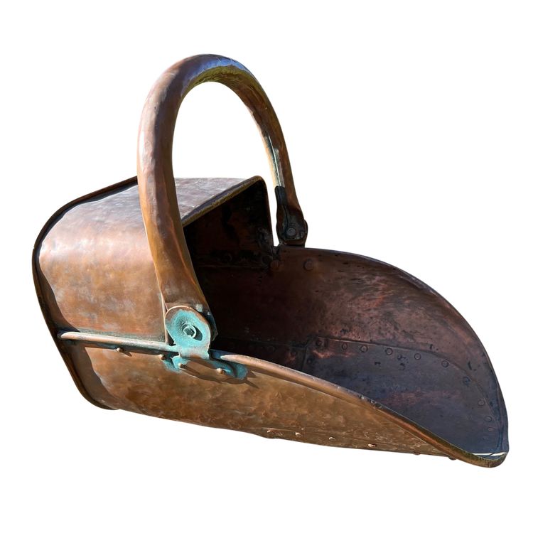Porte-seau à charbon en cuivre – XIXe siècle
