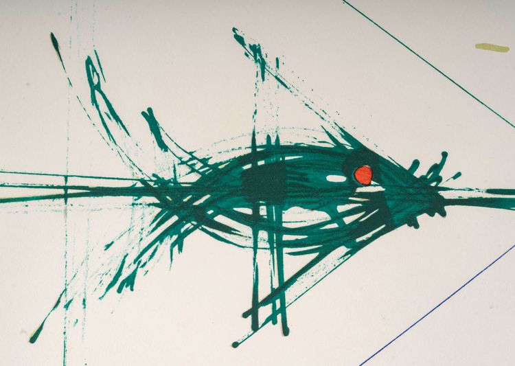 Lithographie par Raymond MORETTI et Jean COCTEAU