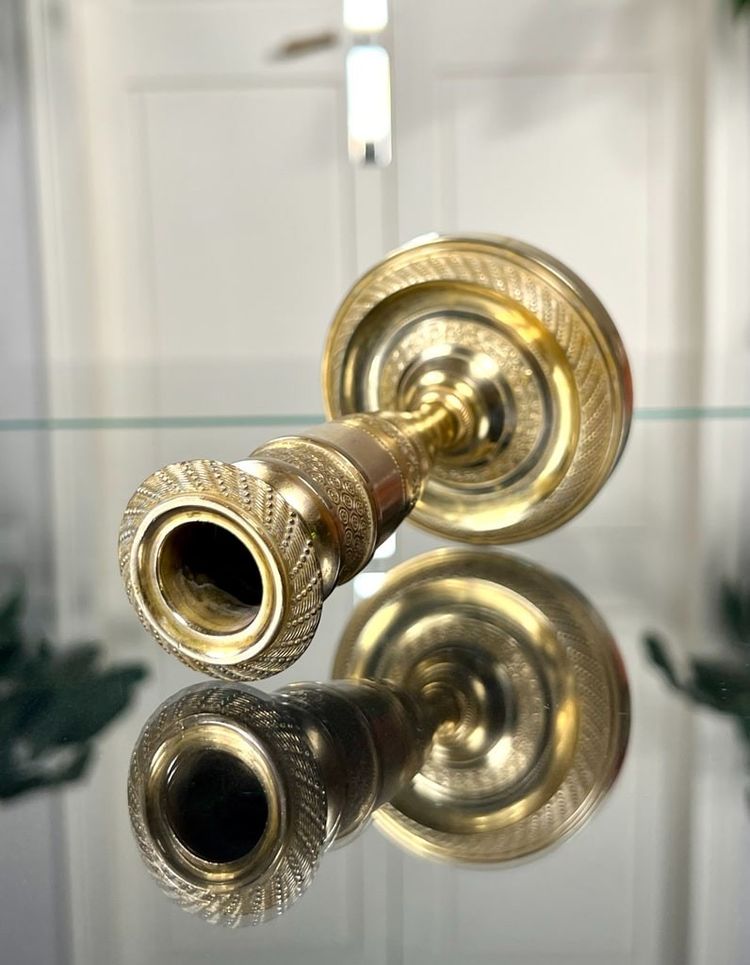 Candeliere in bronzo stile impero - XIX secolo