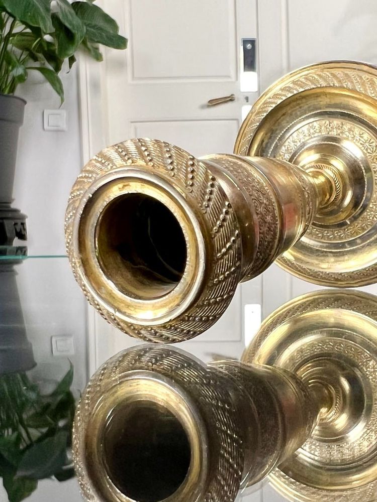 Candeliere in bronzo stile impero - XIX secolo