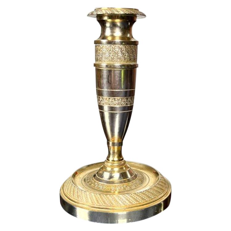 Candeliere in bronzo stile impero - XIX secolo