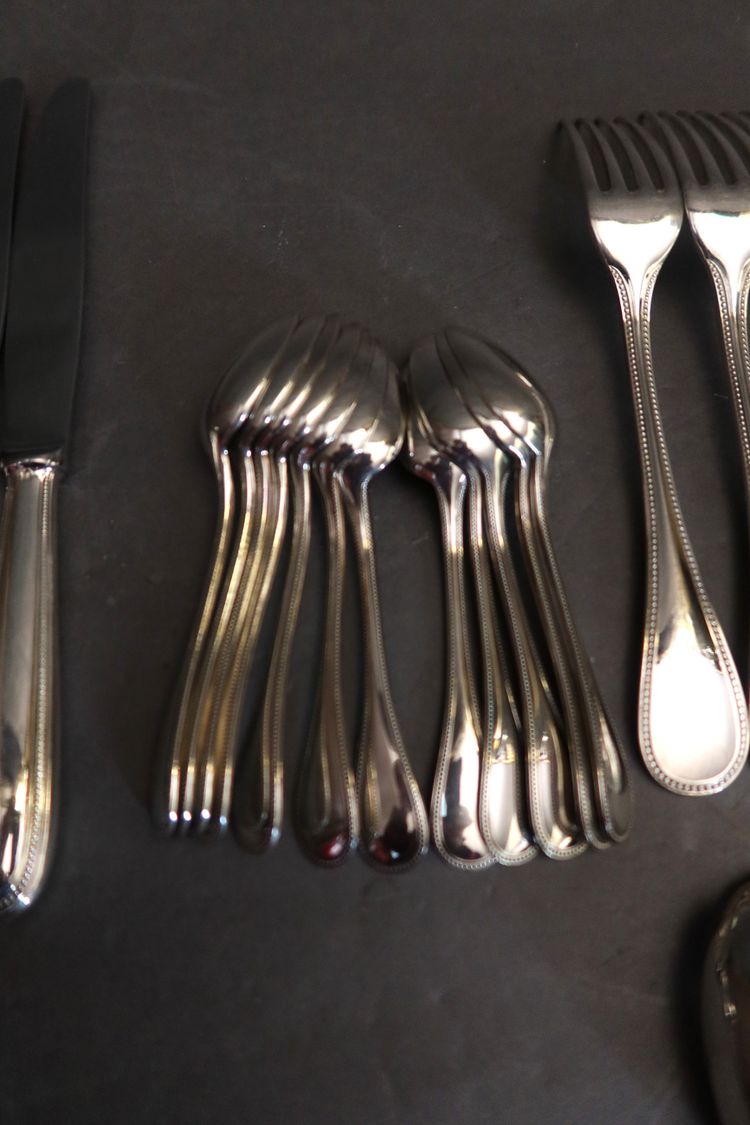 Christofle Perles 61-piece cutlery set