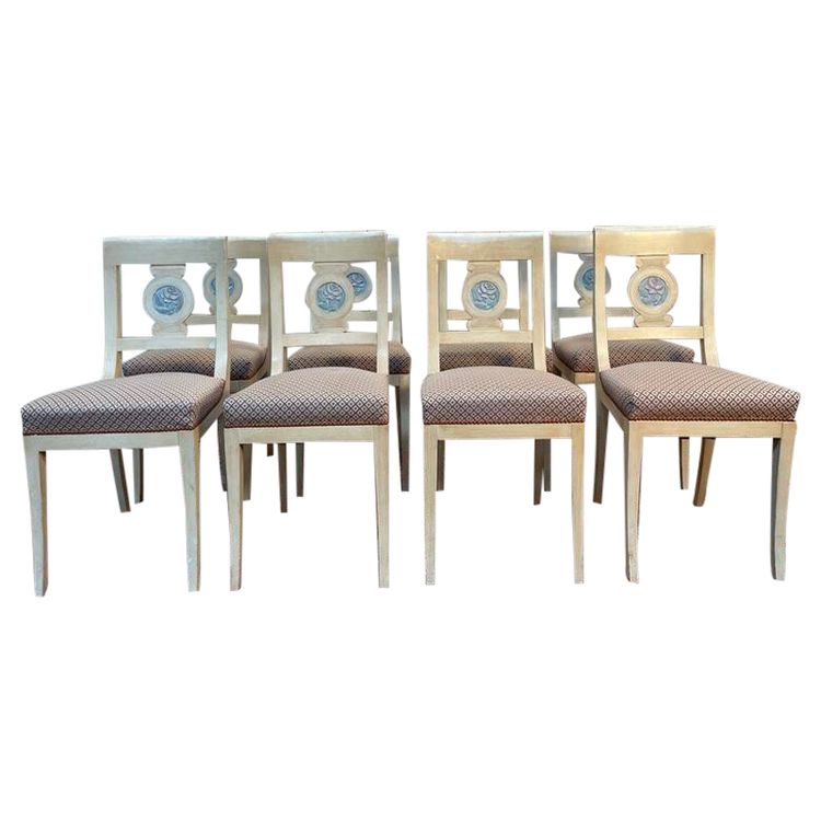 Suite di 8 sedie in stile Louis XVI - Directory