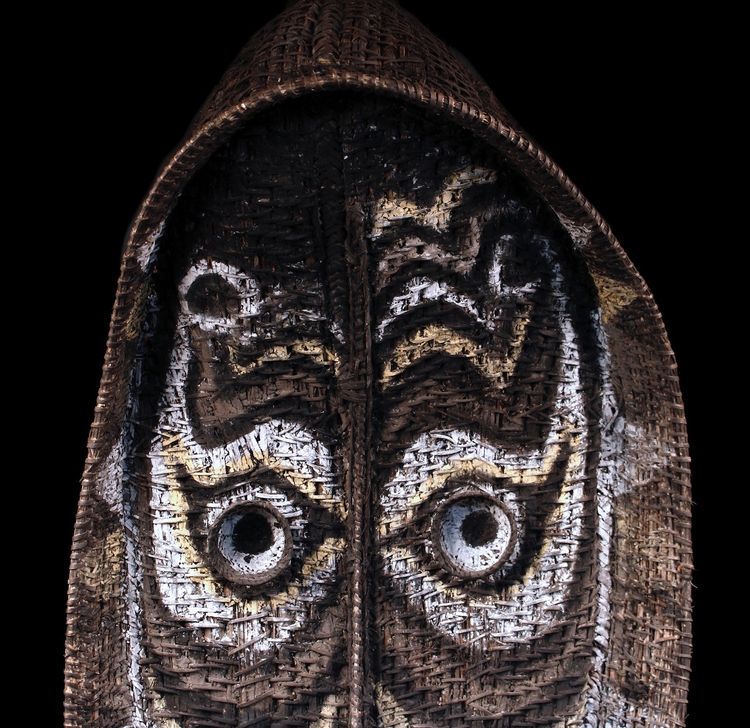 Maschera pignone, arte tribale, arte oceanica, arte tradizionale, cesteria, Papua Nuova Guinea
