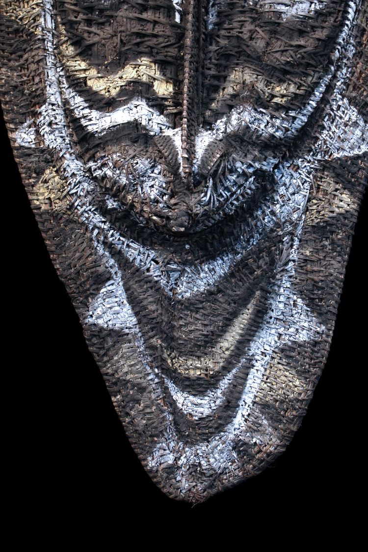 Maschera pignone, arte tribale, arte oceanica, arte tradizionale, cesteria, Papua Nuova Guinea