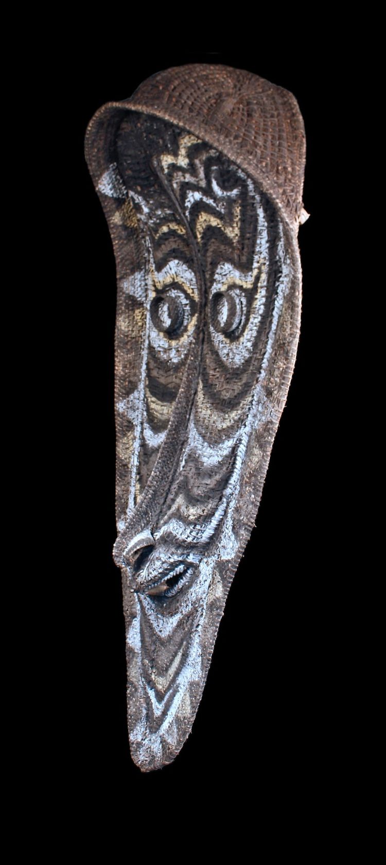 Maschera pignone, arte tribale, arte oceanica, arte tradizionale, cesteria, Papua Nuova Guinea