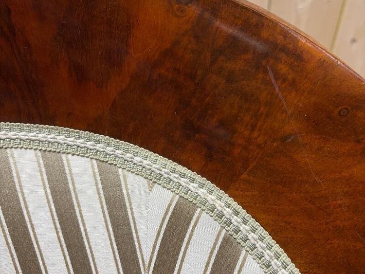 Paire de fauteuils bergères gondoles Bidermeier / Art Déco 