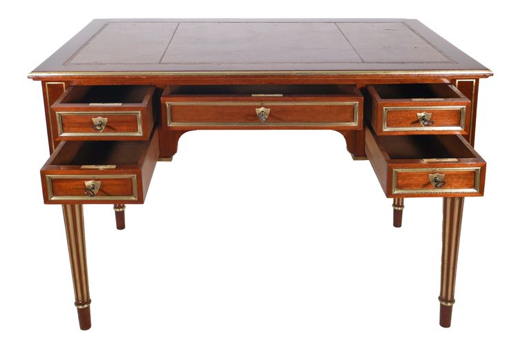 Bureau Plat Style Louis XVI Fin XIXe Siècle