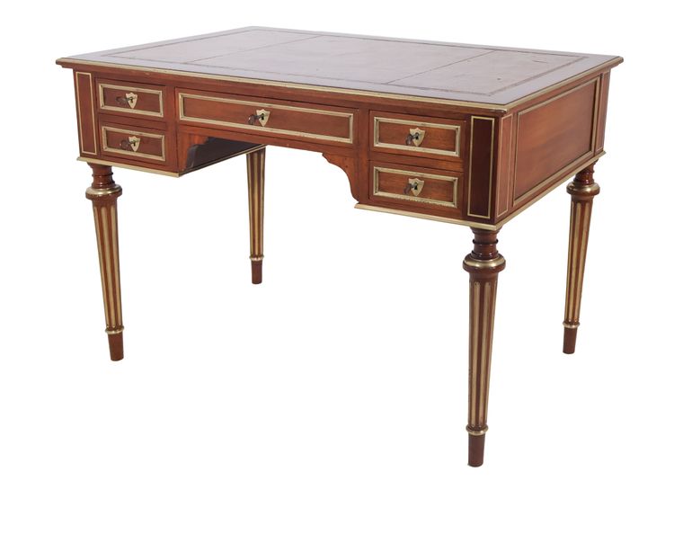 Bureau Plat Style Louis XVI Fin XIXe Siècle