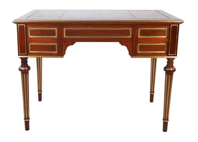 Bureau Plat Style Louis XVI Fin XIXe Siècle