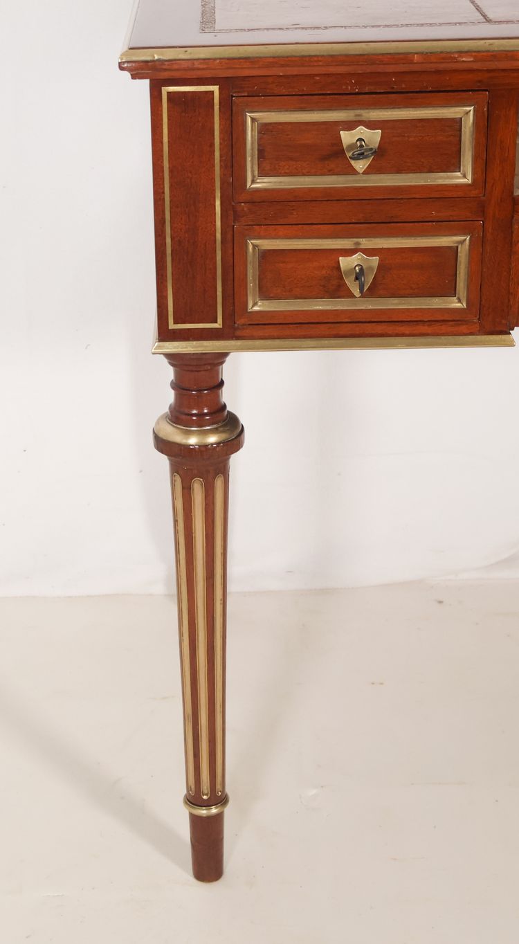 Bureau Plat Style Louis XVI Fin XIXe Siècle
