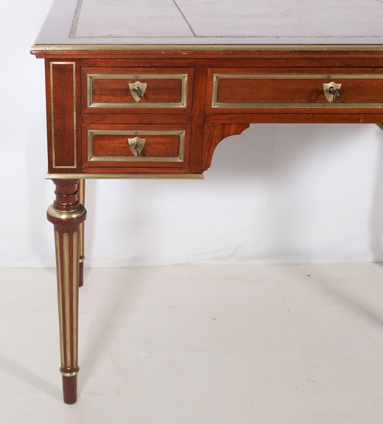 Bureau Plat Style Louis XVI Fin XIXe Siècle