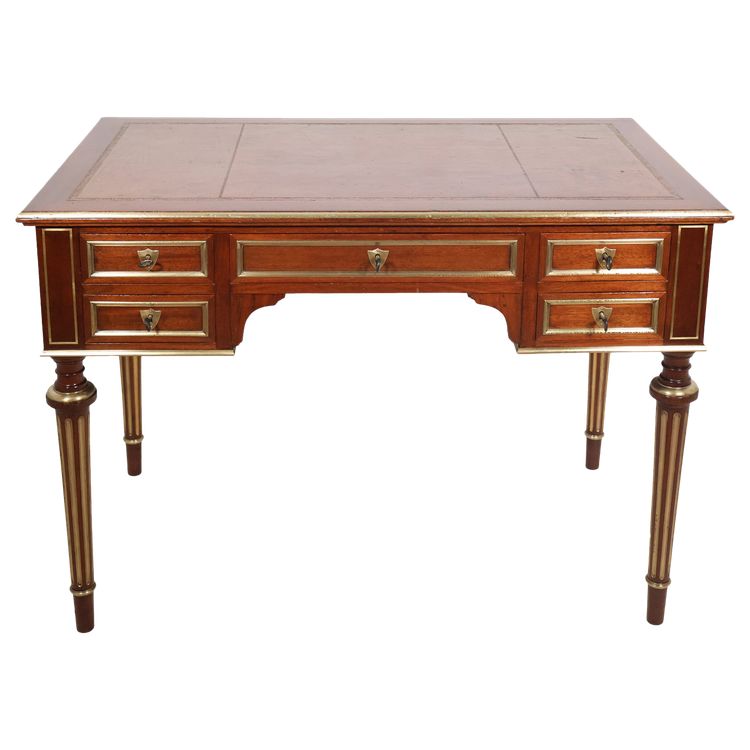 Bureau Plat Style Louis XVI Fin XIXe Siècle
