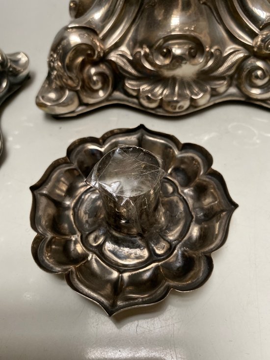 AUSTRIAN SOLID SILVER TORCHES