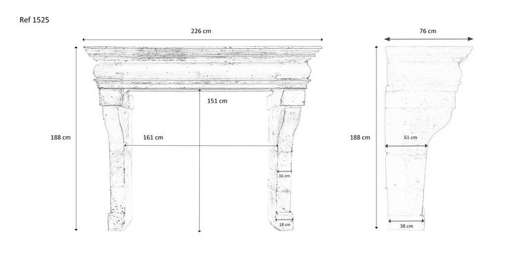 Antique Castle Fireplace