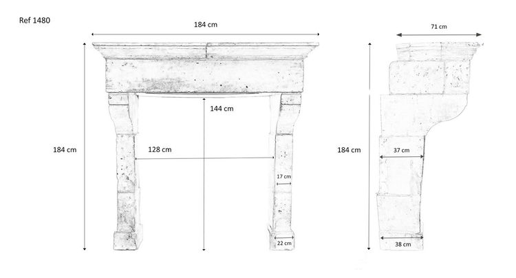 Antique Castle Fireplace