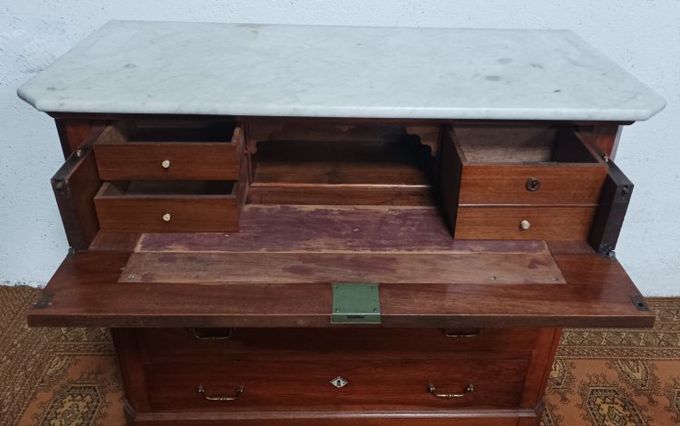 Cassettiera in noce Luigi Filippo