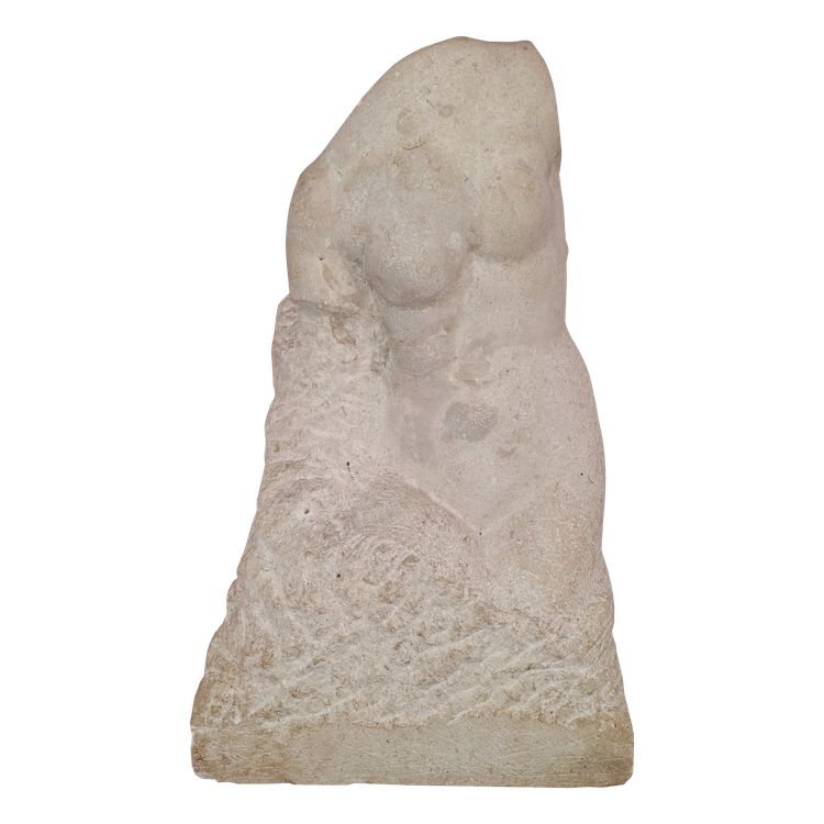 scultura busto in pietra firmata E.SERANE XIX secolo