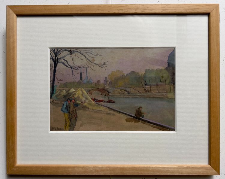 Fischer.  Ufer der Seine. Paris