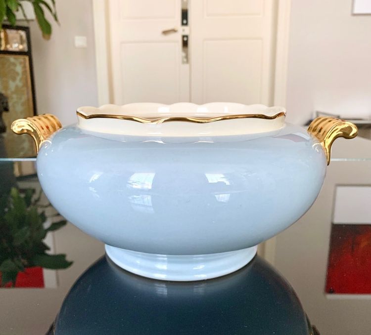 Porcelain Soup Tureen Decorated with Fine Gold - Villeroy & Boch - Art Déco