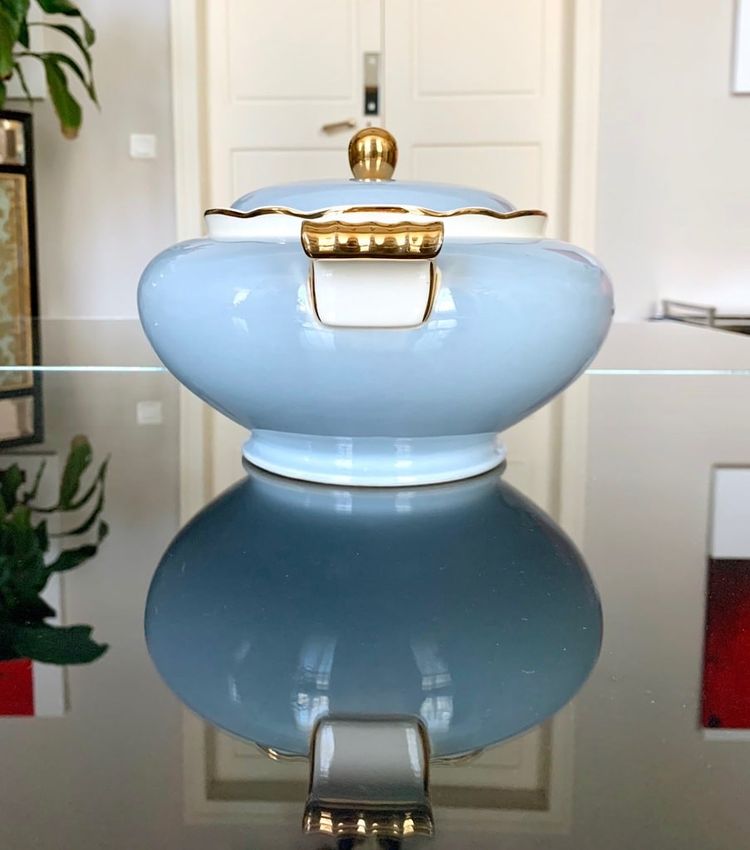 Porcelain Soup Tureen Decorated with Fine Gold - Villeroy & Boch - Art Déco