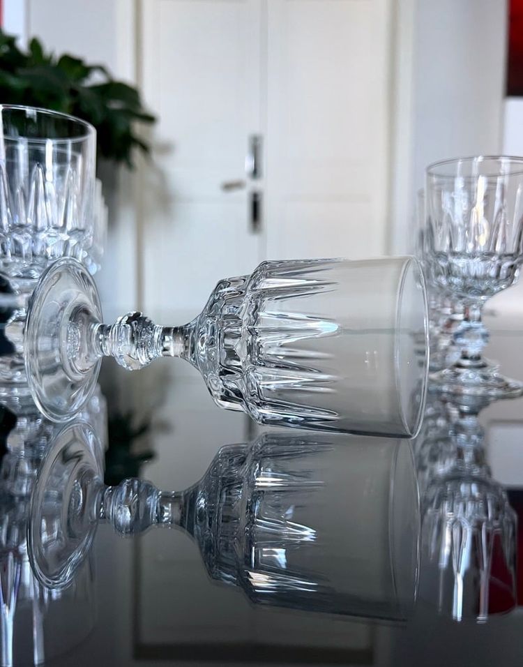 Water and wine glasses - Service De Table Vintage