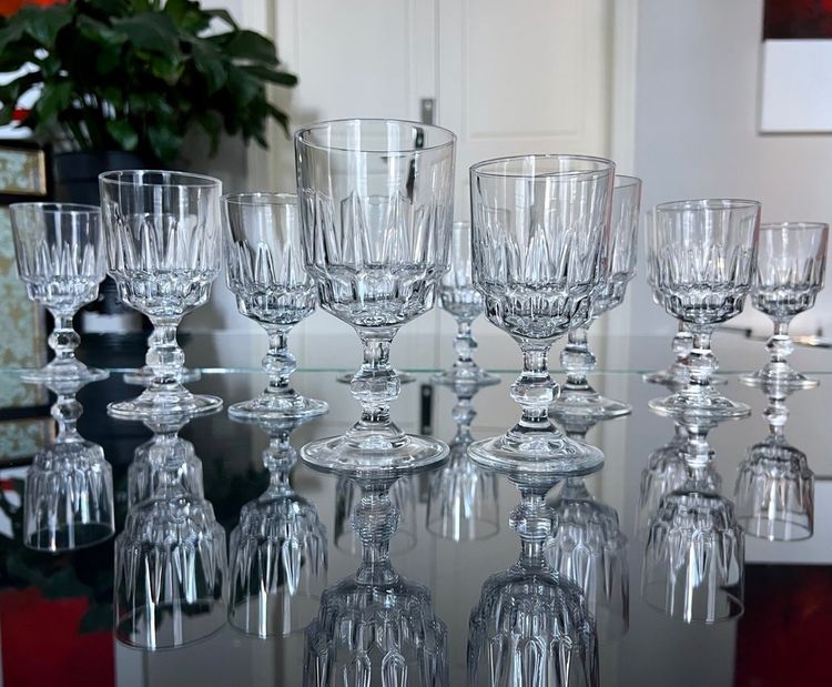 Water and wine glasses - Service De Table Vintage