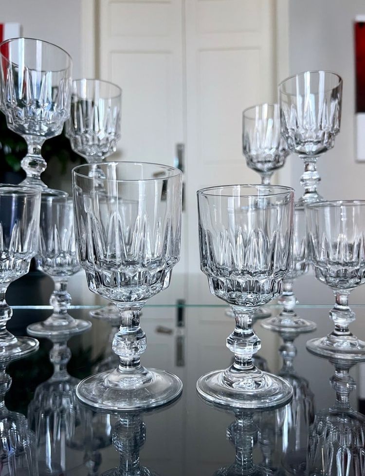 Water and wine glasses - Service De Table Vintage